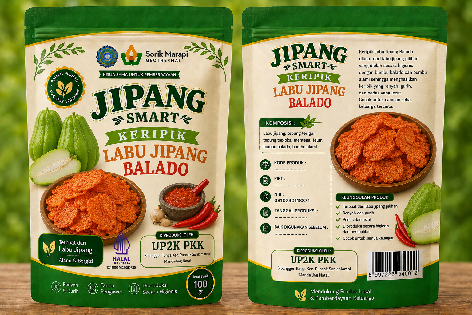 KERIPIK LABU JIPANG BALADO