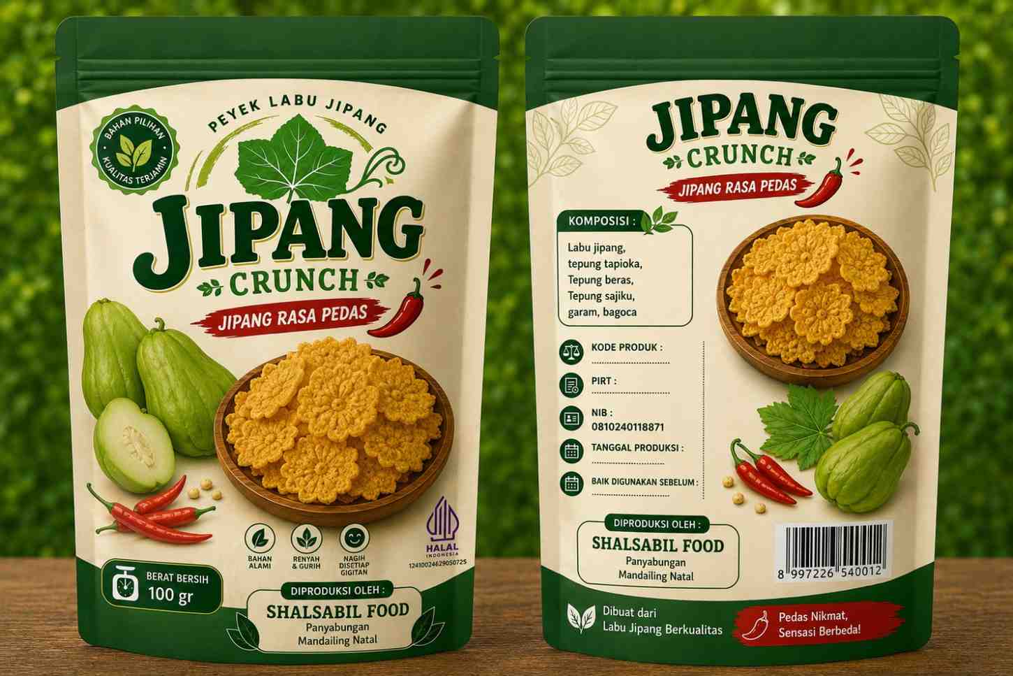 JIPANG CRUNCH RASA PEDAS