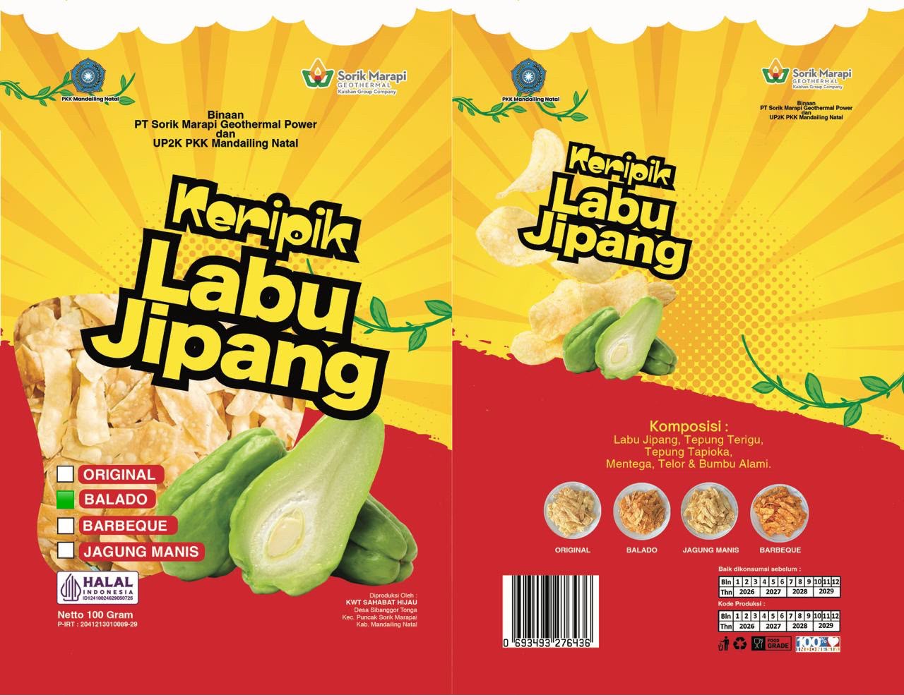 KERIPIK LABU JIPANG BBQ